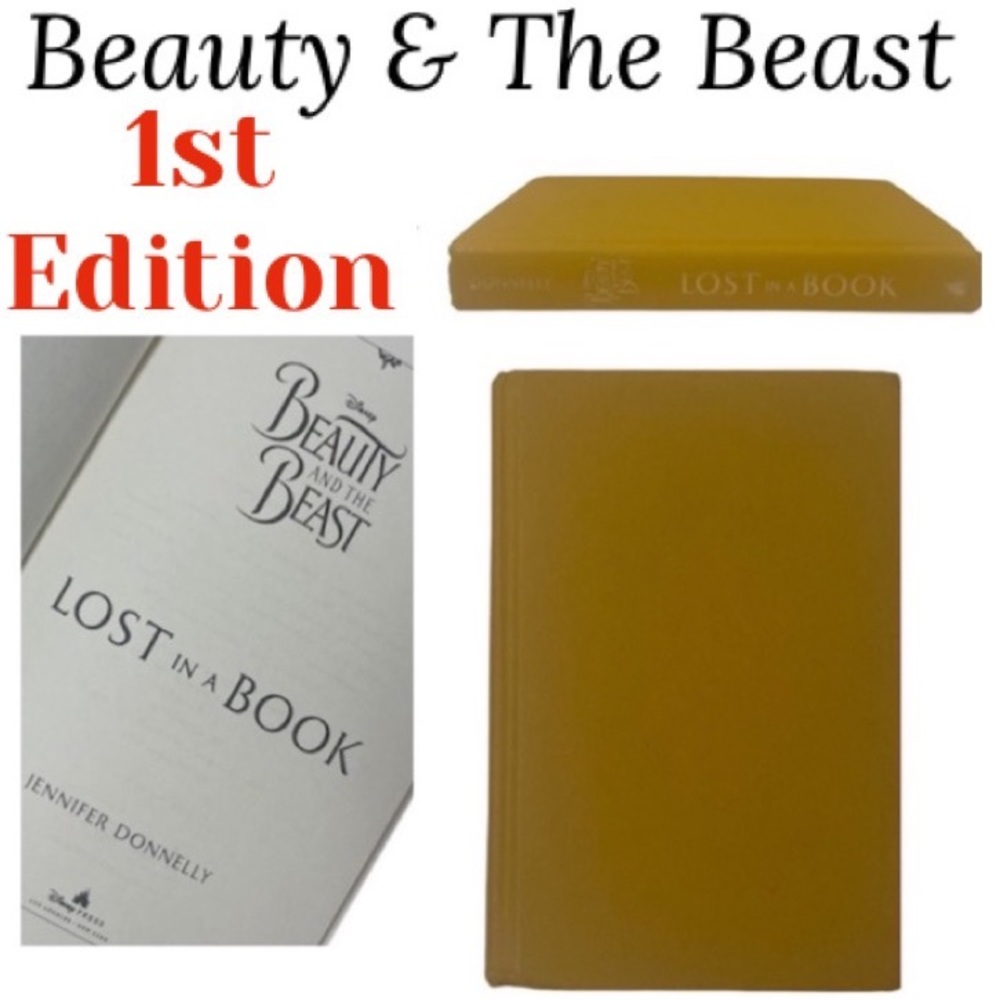 Disney Beauty and the Beast Lost in a Book 1st Edition Hardcover Jennifer Donnel